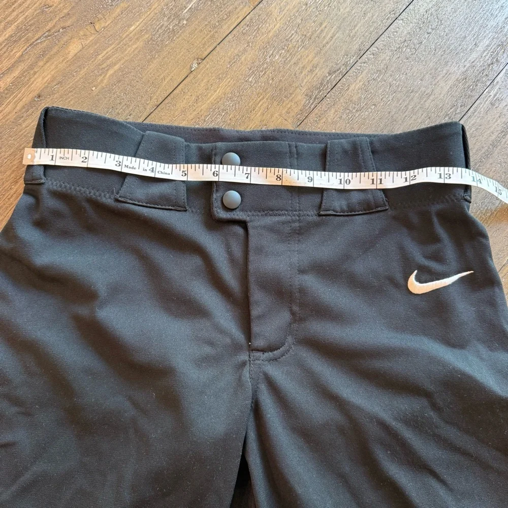 Nike Youth Large Black Baseball Pants‎ – Athletic Fit, Classic Swoosh Two Button